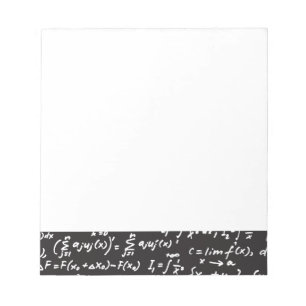Blackboard Math Equations Notepad