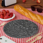 Blackboard Math Formulas And Numbers Paper Plate<br><div class="desc">Math Formulas And Numbers on a Blackboard. Let everyone know how much you love math or a great gift for the scientifically and mathematically conscious.</div>