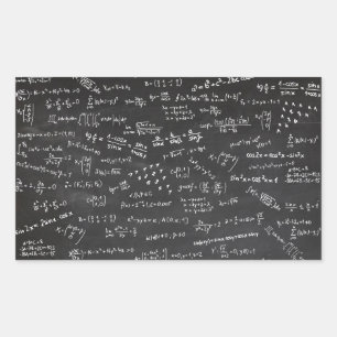 Blackboard Math Formulas And Numbers Sticker
