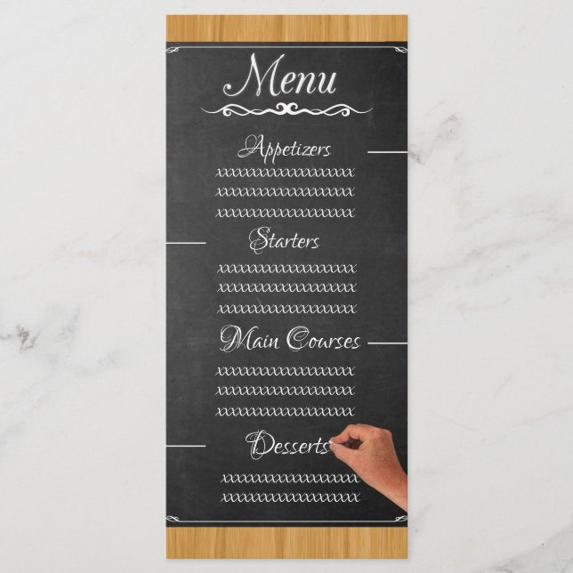 Blackboard Menu (Front)