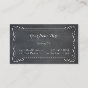 Blackboard Outline Business Card