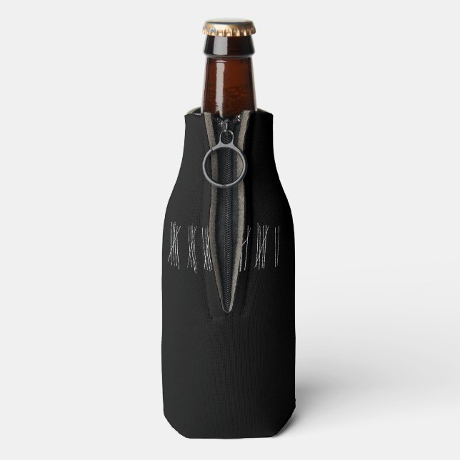 Blackboard Tally Marks Bottle Cooler (Bottle Back)