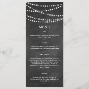 Blackboard Twinkle Lights Menu