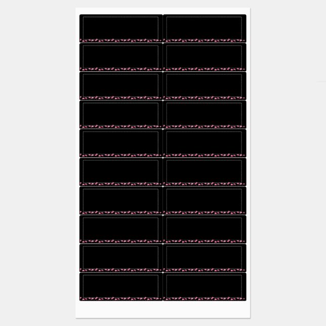 Blackboard with Flowers Sticker Pack  (Sheet)