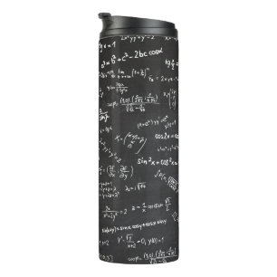 Blackboard With Math Formulas Thermal Tumbler