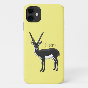 Blackbuck antelope illustration iPhone 11 case