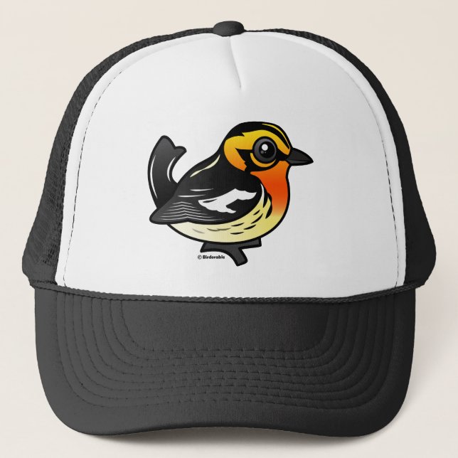 Blackburnian Warbler Trucker Hat (Front)