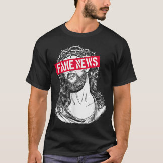 Blackcraft AntiChristian Fake News Funny Jesus Ath T-Shirt