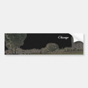 Blackened Skies Chicago Bumper Sticker