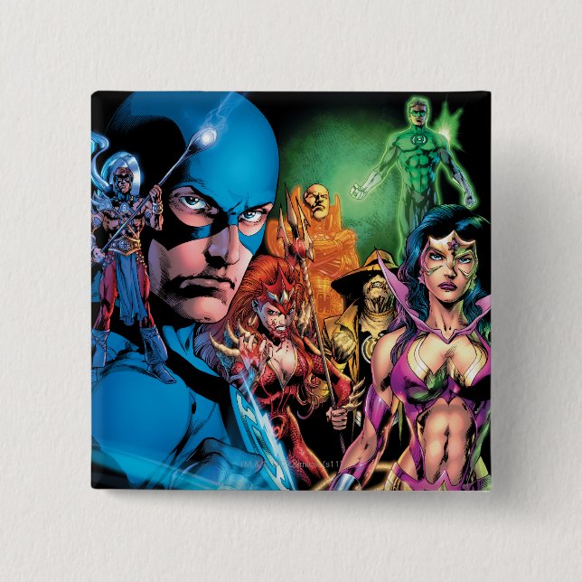 Blackest Night Comic Panel 2 - Colour Inch Square Button (Front)
