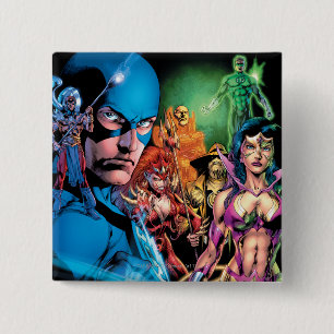 Blackest Night Comic Panel 2 - Colour Inch Square Button