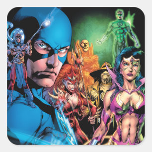 Blackest Night Comic Panel 2 - Colour Square Sticker