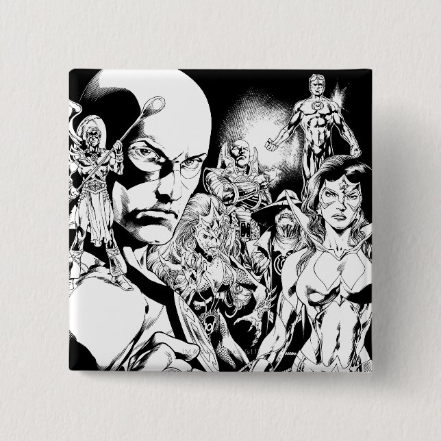 Blackest Night Comic Panel 2 Inch Square Button (Front)
