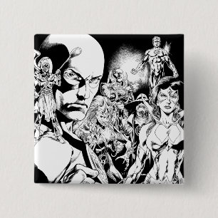 Blackest Night Comic Panel 2 Inch Square Button