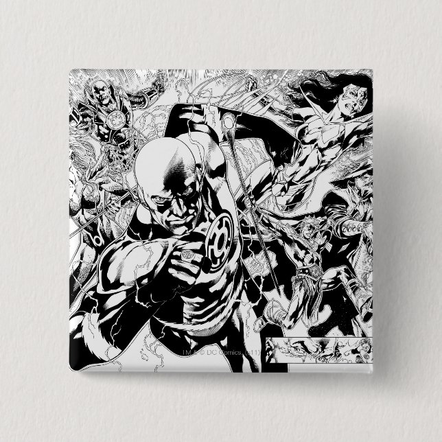 Blackest Night Comic Panel 2 Inch Square Button (Front)