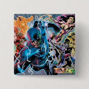 Blackest Night Comic Panel - Colour 2 Inch Square Button