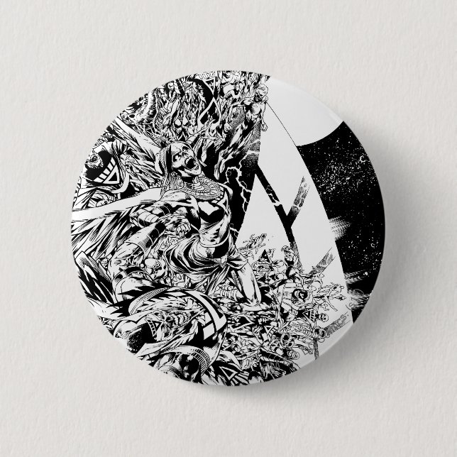 Blackest Night Group and Moon 2 Inch Round Button (Front)