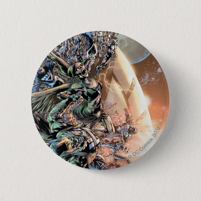 Blackest Night Group and Moon 2 Inch Round Button (Front)