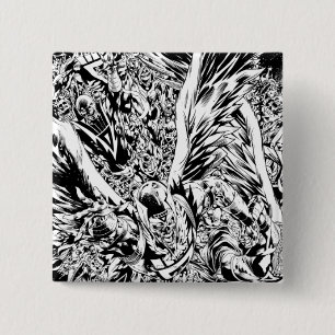 Blackest Night Group Painting - Black and White 2 Inch Square Button