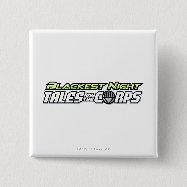 Blackest Night Tales of the Corps 2 Inch Square Button (Front)
