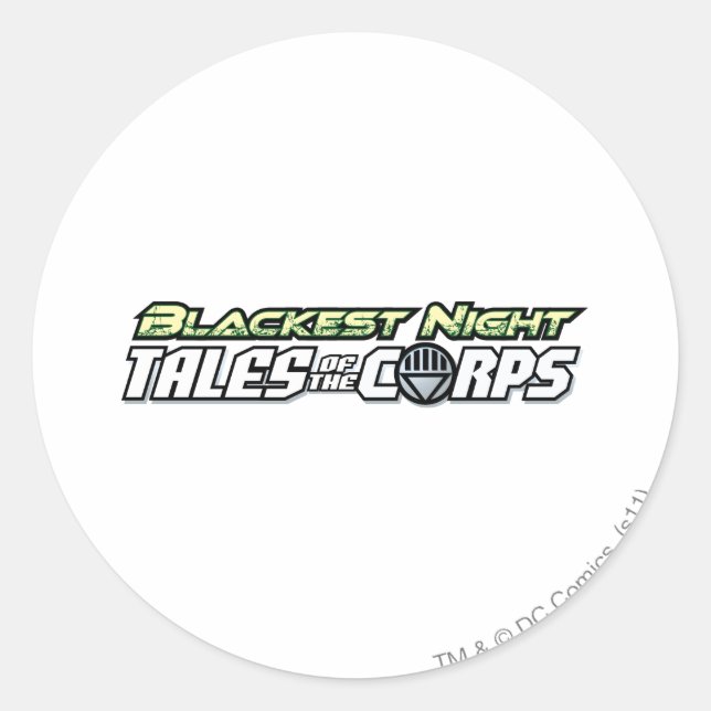 Blackest Night Tales of the Corps Classic Round Sticker (Front)