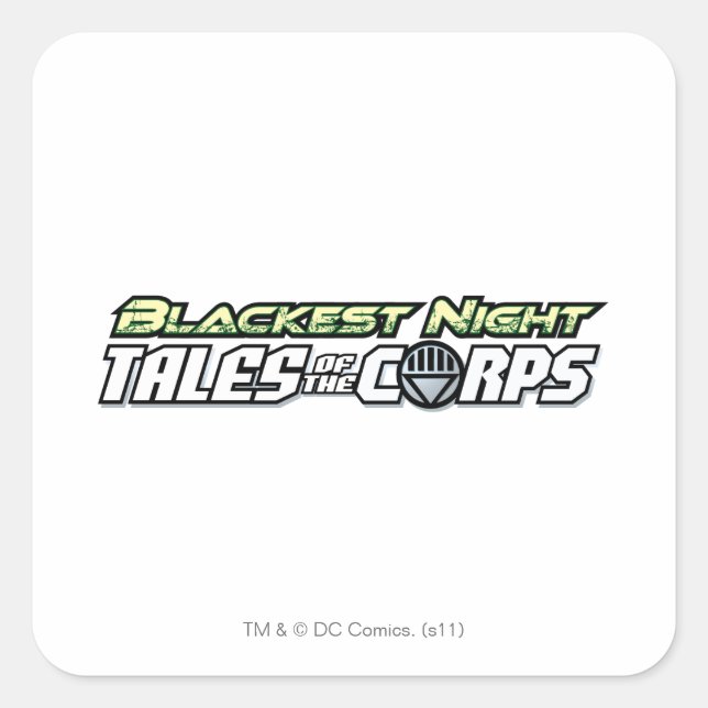 Blackest Night Tales of the Corps Square Sticker (Front)