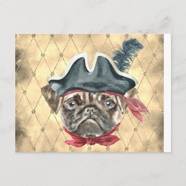 Blackface la carte postale Carlin pirate (Devant)