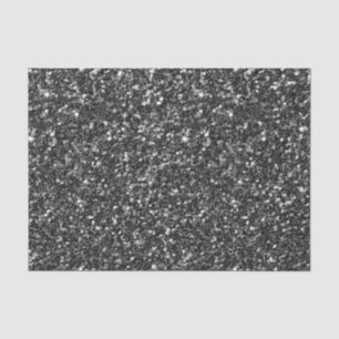 BlackFaux Glitter & White Sparkles Tissue Paper