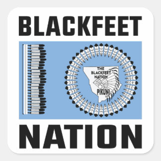 blackfeet indians, The Blackfeet nation flag Square Sticker