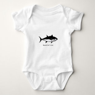 Blackfin Tuna (illustration) Baby Bodysuit