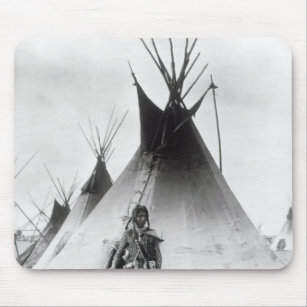 Blackfoot Brave, near Calgary, Alberta, 1889 Mouse Pad
