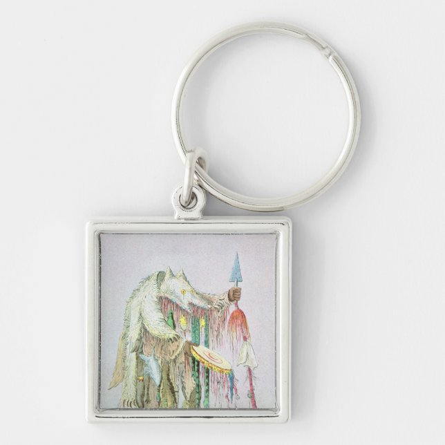Blackfoot Medicine Man Keychain (Front)