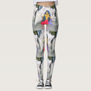 blackhaired tantrika mermaid leggings