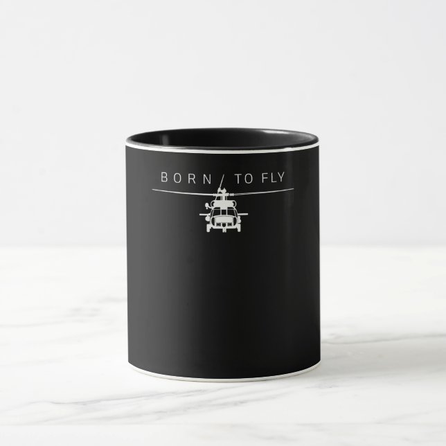 Blackhawk Military Aviation Helicopter Pilot Gift Mug (Center)