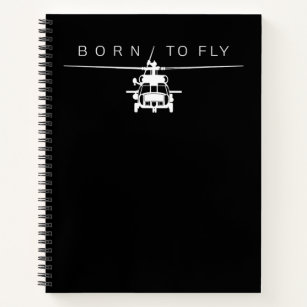 Blackhawk Military Aviation Helicopter Pilot Gift Notebook