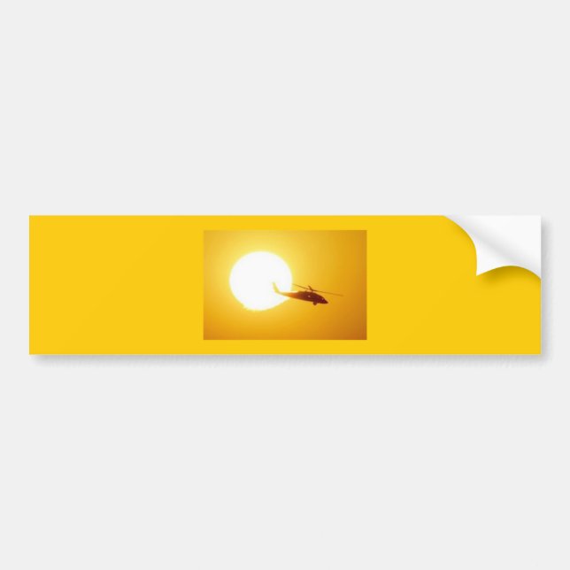 BLACKHAWK SUNSET BUMPER STICKER (Front)