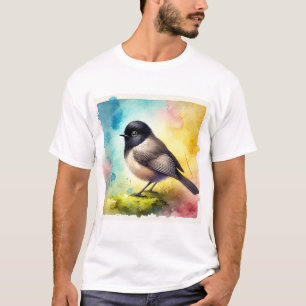 Blackheaded Fulvetta 080824AREF118 - Watercolor T-Shirt