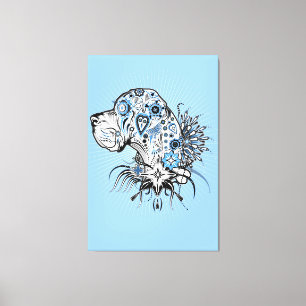 BlackHeart Great Dane Canvas Print