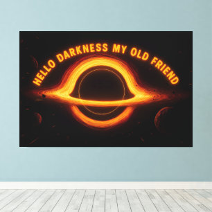 Blackhole Interstellar Conversation Canvas Print