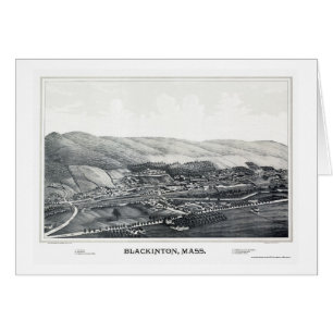 Blackinton, carte panoramique de mA - 1889