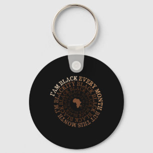 Blackity Black Black Black History Month Celebrati Keychain