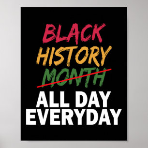 Blackity Black Every Month Black History Bhm Afric Poster