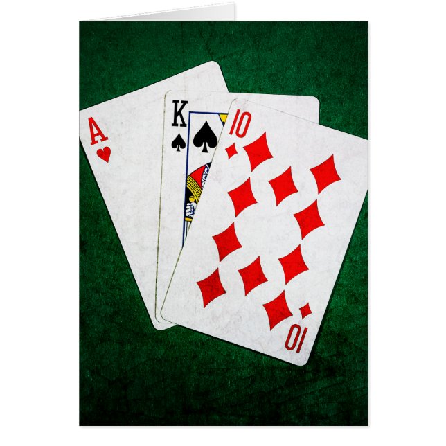Blackjack 21 point - Ace, King, Ten (Front)