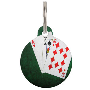 Blackjack 21 point - Ace, King, Ten Pet Tag
