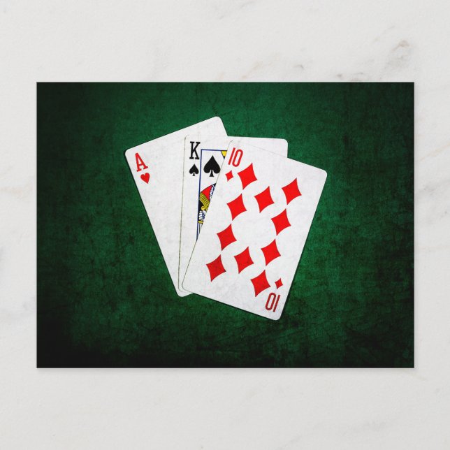 Blackjack 21 point - Ace, King, Ten Postcard (Front)