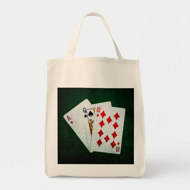 Blackjack 21 point - Ace, Queen, Ten Tote Bag (Front)