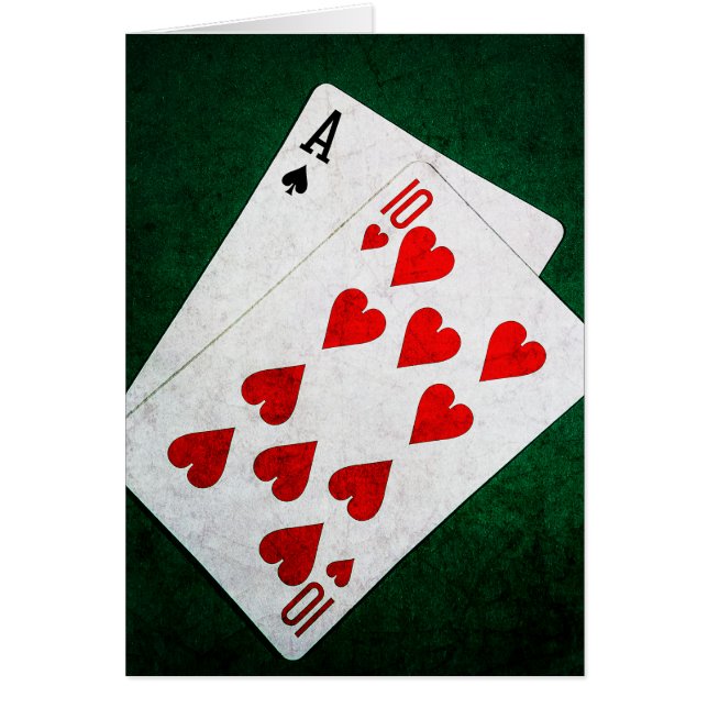Blackjack 21 point - Ace, Ten (Front)