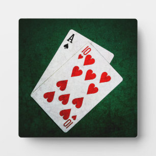 Blackjack 21 point - Ace, Ten Plaque