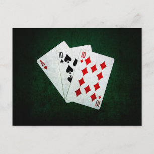 Blackjack 21 point - Ace, Ten, Ten Postcard