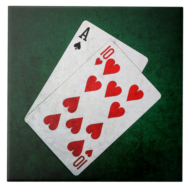 Blackjack 21 point - Ace, Ten Tile (Front)
